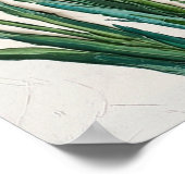 Poster Toile d'art abstrait vert émeraude (Coin)