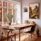 Poster Toile d'art mural impressionniste d'automne