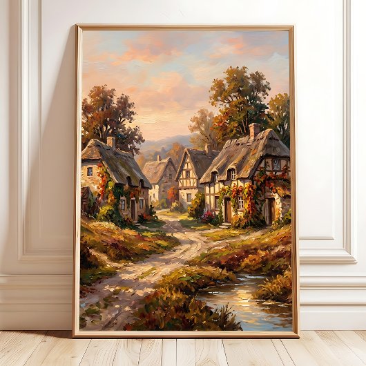 Poster Toile d'art mural impressionniste d'automne