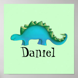 Poster Toile de 11x11 Canvas Art - Stegosaurus pour la nu