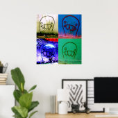 Poster Toile de caractères Grafitti (Bureau à domicile)