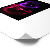 Poster Toile de coeur laser (Coin)