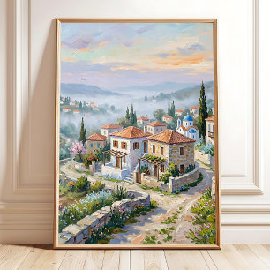 Poster Toile de fond murale éthérée à l'aube