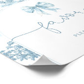 Poster Toile de Jouy Bonjour Favour bonjour bebe (Coin)