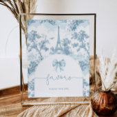Poster Toile de Jouy Bonjour Favour bonjour bebe