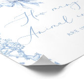 Poster Toile de Jouy Safari Combien de biscuits pour anim (Coin)