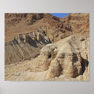 Poster Toile de la grotte de Qumran Israël