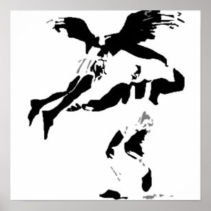 Poster Toile de mur d'ange d'oscillation