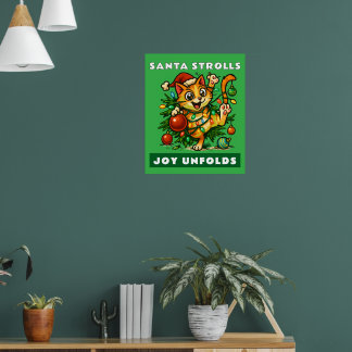 Poster Toile de Noël Joyeux Noël