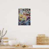 Poster Toile de Paisley (Cuisine)