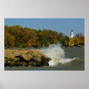 Poster Toile de phare de Marblehead