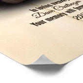 Poster Toile de photo mémorial personnalisée pour perte d (Coin)