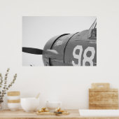 Poster Toile de plan de look vintage (Cuisine)