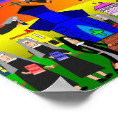 Poster Toile de soeurs Whimsical Art "Soeurs Volantes" (Coin)