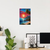 Poster Toile de Splendor Tropical (Bureau à domicile)