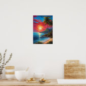 Poster Toile de Splendor Tropical (Cuisine)