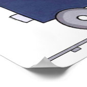 Poster Toile de train peinture (Coin)