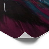 Poster Toile d'explosion couleur Abstraite Mur gras (Coin)