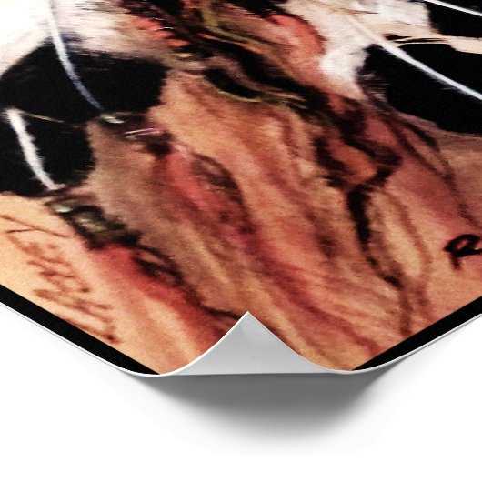 Poster Toile en coiffure de loup (Coin)