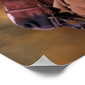 Poster Toile Lady Chasseur Sloughi Imprimer (Coin)