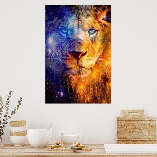 Poster Toile Lion Heavens (Cuisine)