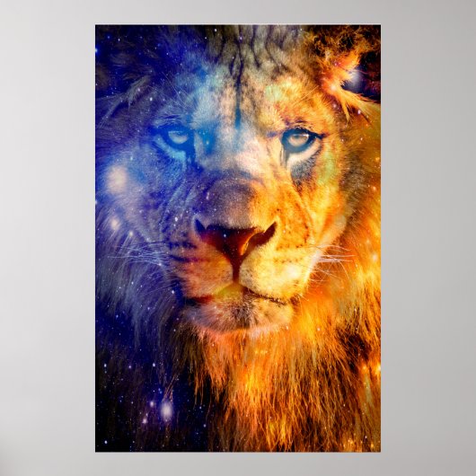 Poster Toile Lion Heavens (Devant)
