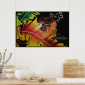 Poster Toile Mosaic II de flamme IV (Cuisine)