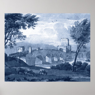 Poster Toile pastorale - Pont