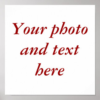 Poster Toile personnalisée de 11 po x 11 po