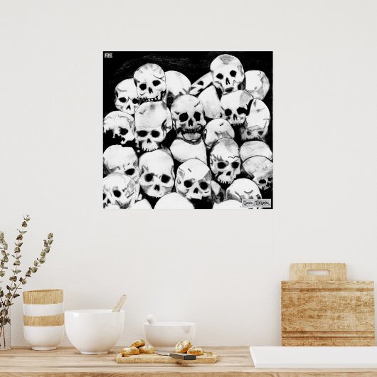 Poster Toile Pile-O-Skuls Imprimer (Cuisine)