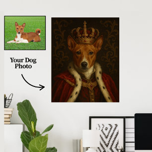 Poster Toile Portrait de Chien Royal Personnalisé