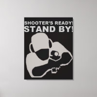 Poster Toile Prêt du tireur