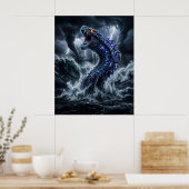 Poster Toile Raz-de-marée du Léviathan de la Tempête (Cuisine)