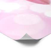 Poster Toile rose marguerite (Coin)