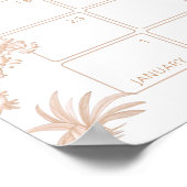 Poster Toile Safari Boho Devine le calendrier de la date  (Coin)