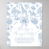 Poster Toile Safari quelle taille est le jeu du ventre de (Devant)