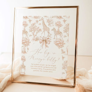 Poster Toile Safari quelle taille est le jeu du ventre de