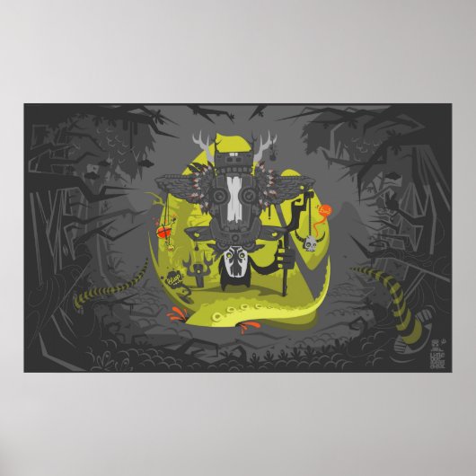 Poster toile sham b/w (Devant)