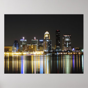 Poster Toile skyline Louisville