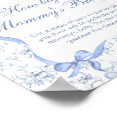 Poster Toile Teddy Bear Bleu Quelle taille est le ventre  (Coin)