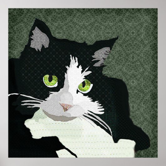 Poster Toile verte Mia Art (Devant)