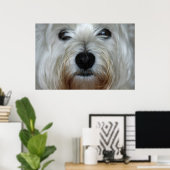 Poster Toile Westie Cute Imprimer (Bureau à domicile)