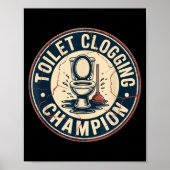 Poster Toilet Clogging Chamon  (Devant)