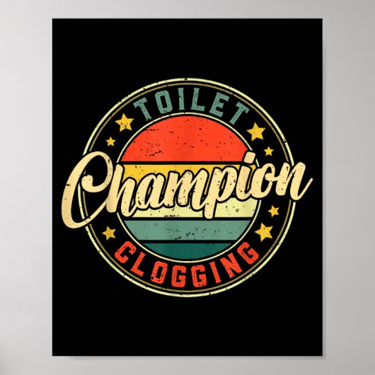 Poster Toilet Clogging Chamon  (Devant)