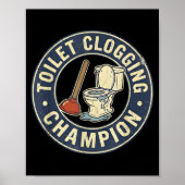 Poster Toilet Clogging Chamon  (Devant)