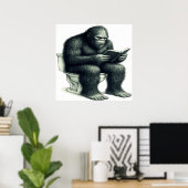 Poster Toilette Bigfoot (Bureau à domicile)