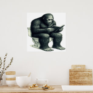 Poster Toilette Bigfoot