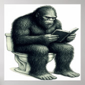 Poster Toilette Bigfoot (Devant)