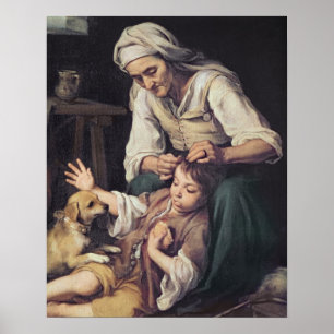 Poster Toilette Domestique', 1670-75 de La