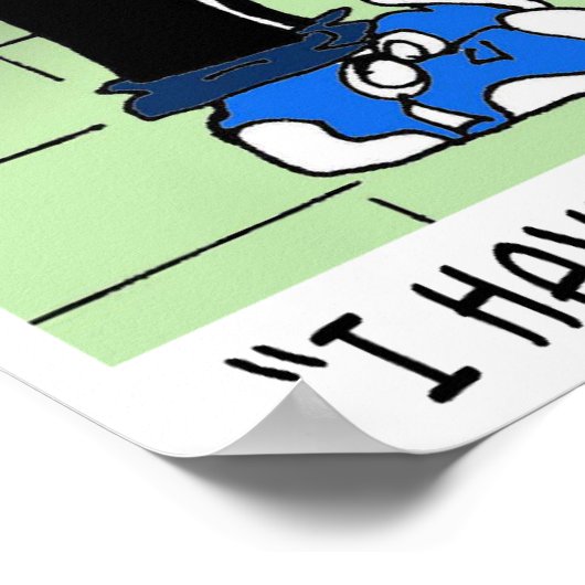 Poster Toilettes et chats à faible débit (Coin)